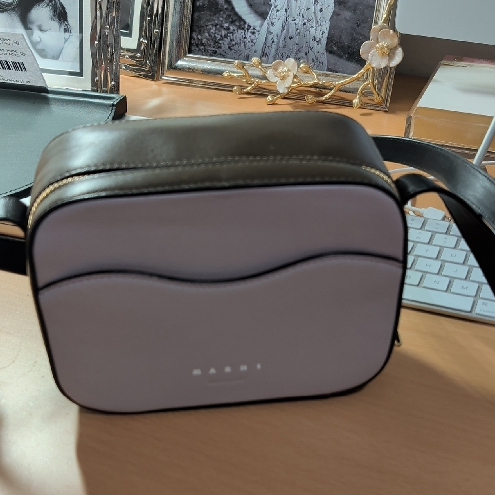 Marni Light Purple Leather Crossbody - Picture 2 of 3